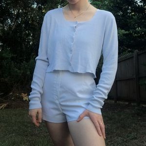 Cropped button up